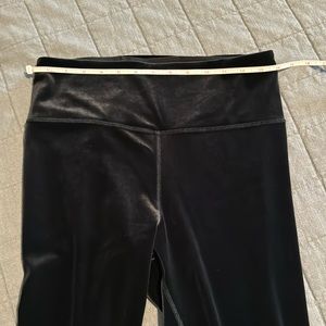Black velvet Athleta leggings